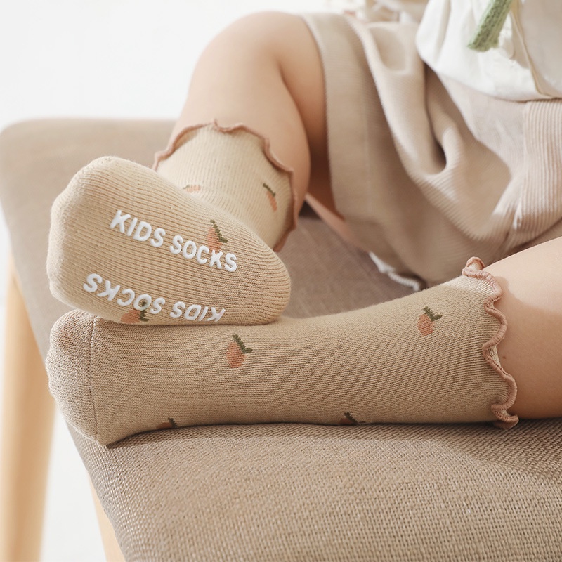 Tất/vớ cổ bèo Nemo Baby hoa văn vintage phong cách Hàn Quốc cao cấp cho bé từ 0-3 tuổi