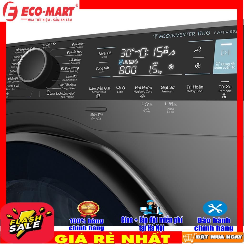 Máy giặt Electrolux EWF1141R9SB Inverter 11 kg Mới 2021