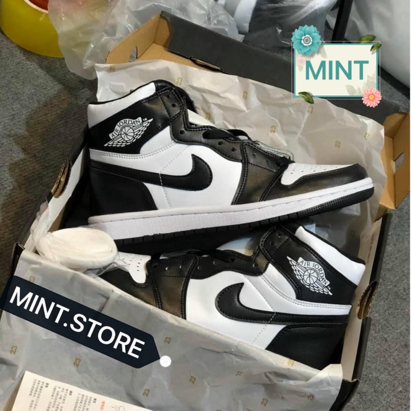 [MINTSTORE] Giày Sneaker Đen trắng cao cổ