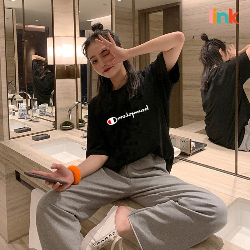 Áo thun champion cute hạt me Unisex