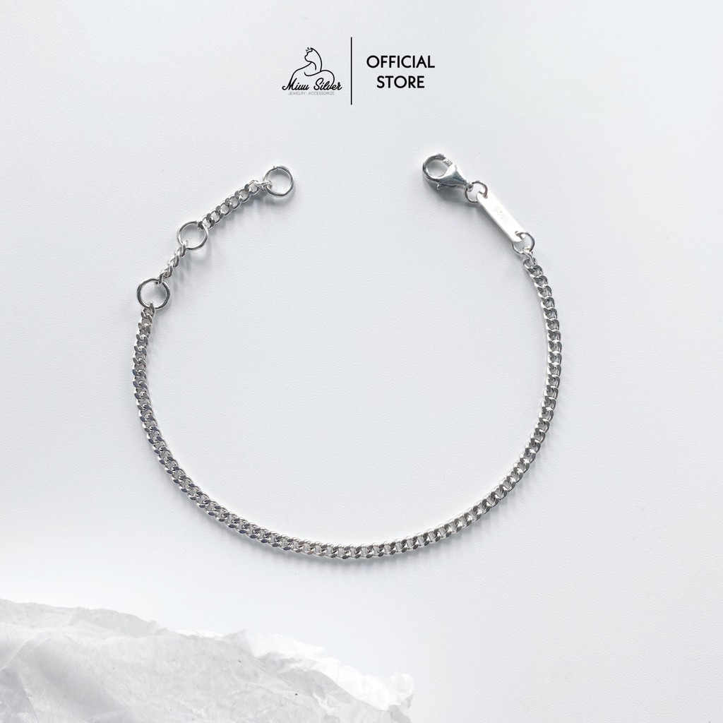 Lắc tay bạc nữ Miuu Silver, vòng tay xích Chain Bracelet