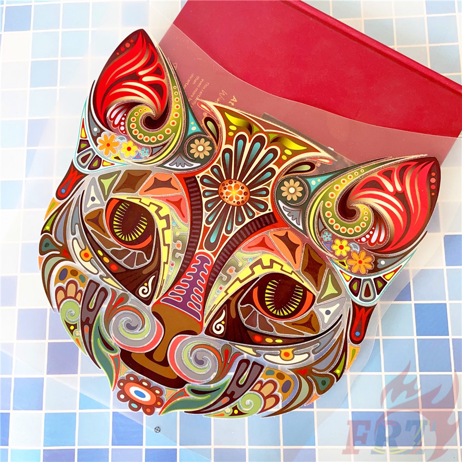 ✪ Miếng Dán Trang Trí Hình Mèo Đáng Yêu ✪ 1 Miếng Dán Trang Trí Bằng Nhựa Vinyl