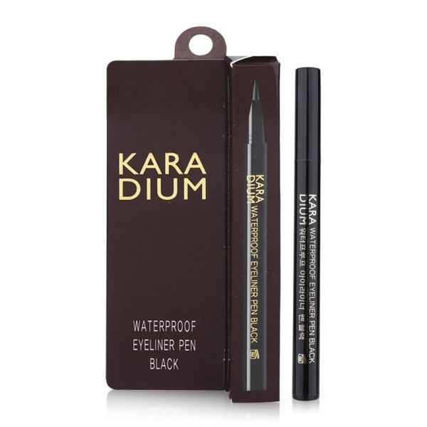 Bút dạ kẻ mắt lâu trôi Karadium Waterproof Eyeliner Pen Black