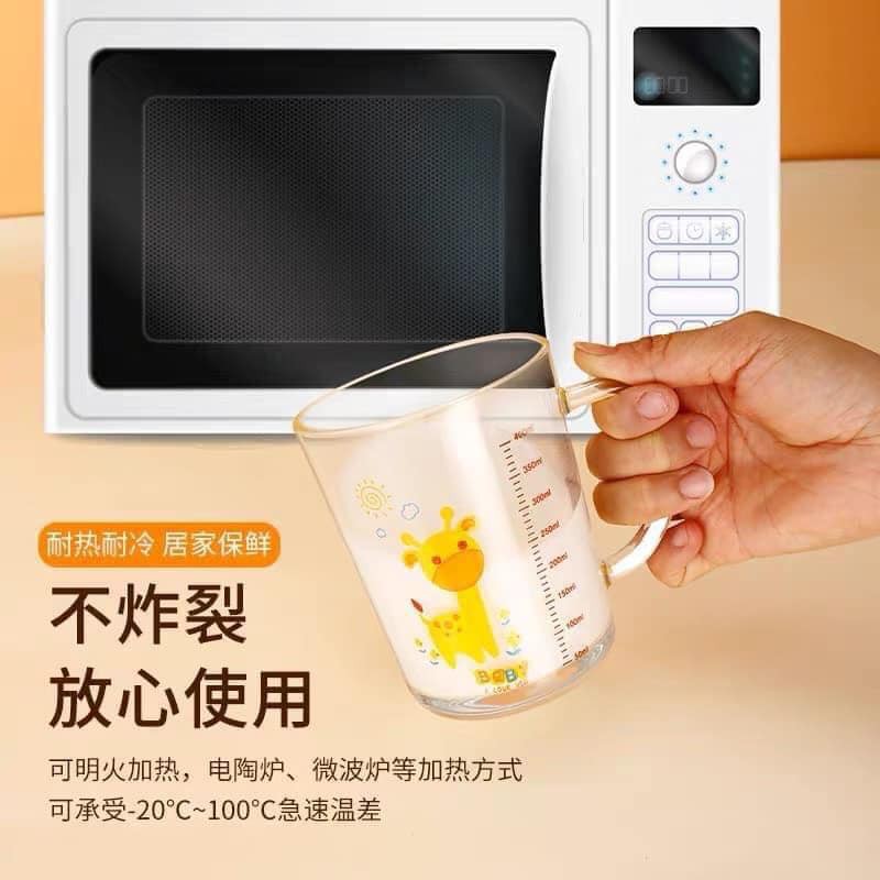Cốc thủy tinh chia ml 3 in 1 siêu tiện lợi