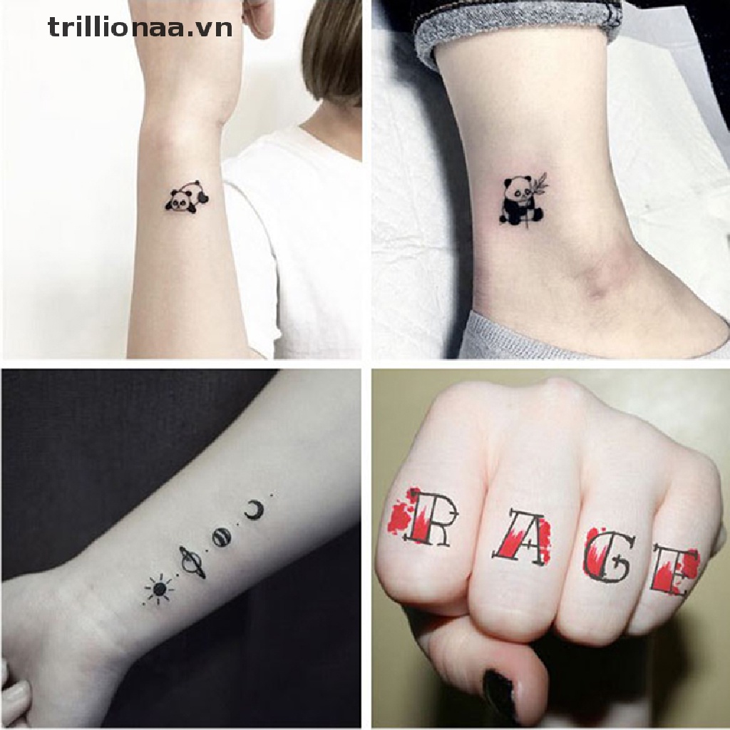 Hình Xăm Dán Tạm Thời Họa Tiết Hành Tinh / Hoa Độc Đáo