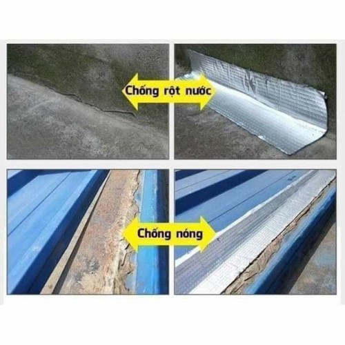 Băng Keo Chống Thấm Nước, Chống Dột, Siêu Dính Đa Năng Water Proof Băng Keo Bê Tông, Vá Vết Nứt  Cuộn 5mx10cm