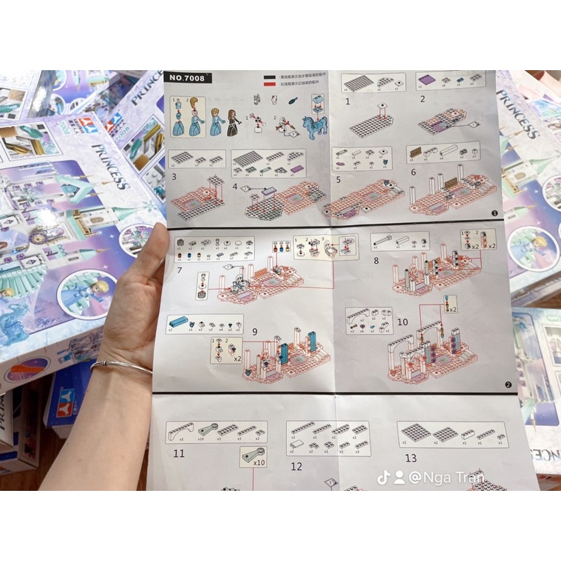 Bộ lego xếp hình lâu đài Frozen