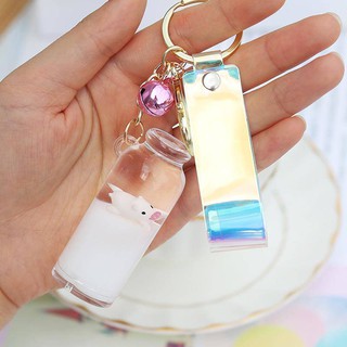 Móc Khóa Hình Heo Sữa Dễ Thương Phong Cách Hàn Quốc Cho Nữ
