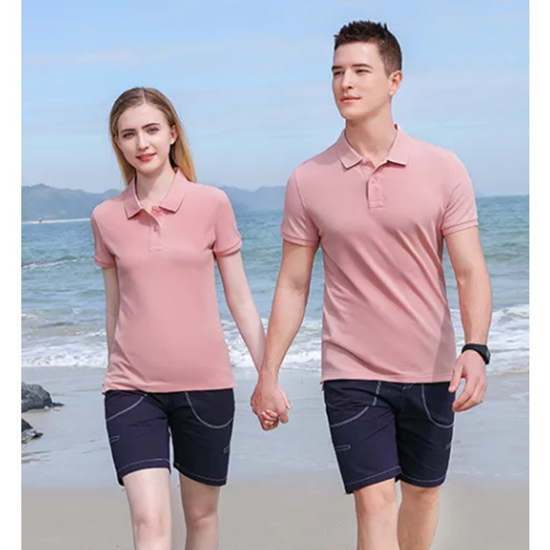 Áo Thun Polo Cổ Bẻ Andromeda Ngắn Tay Màu Pentel Hồng Ruốc Đồng Phục Dùng Chung Cho Nam Và Nữ