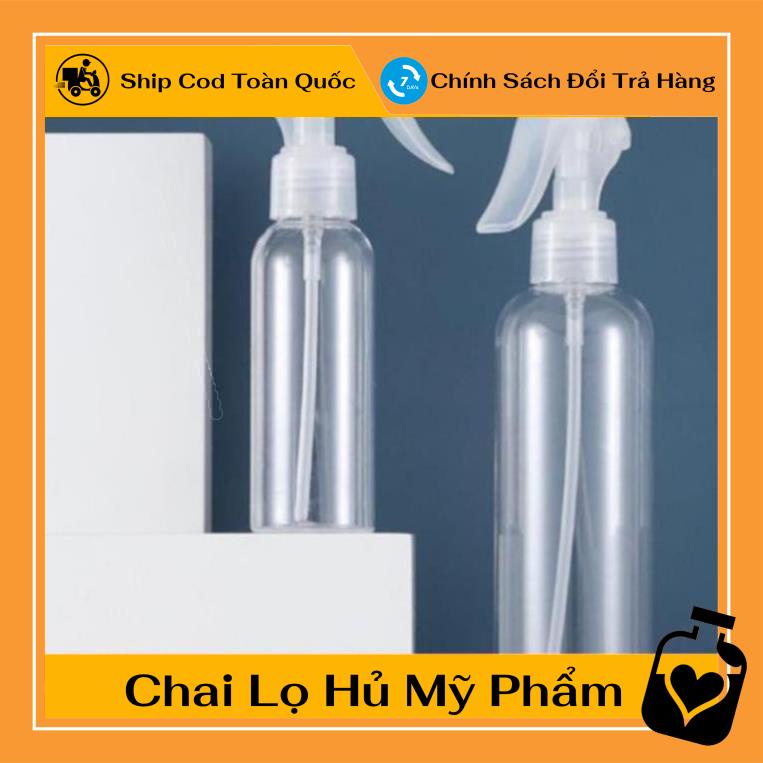 Chai nhựa pet xịt Vòi Súng 150ml rỗng chiết mỹ phẩm , phụ kiện du lịch , phụ kiện du lịch