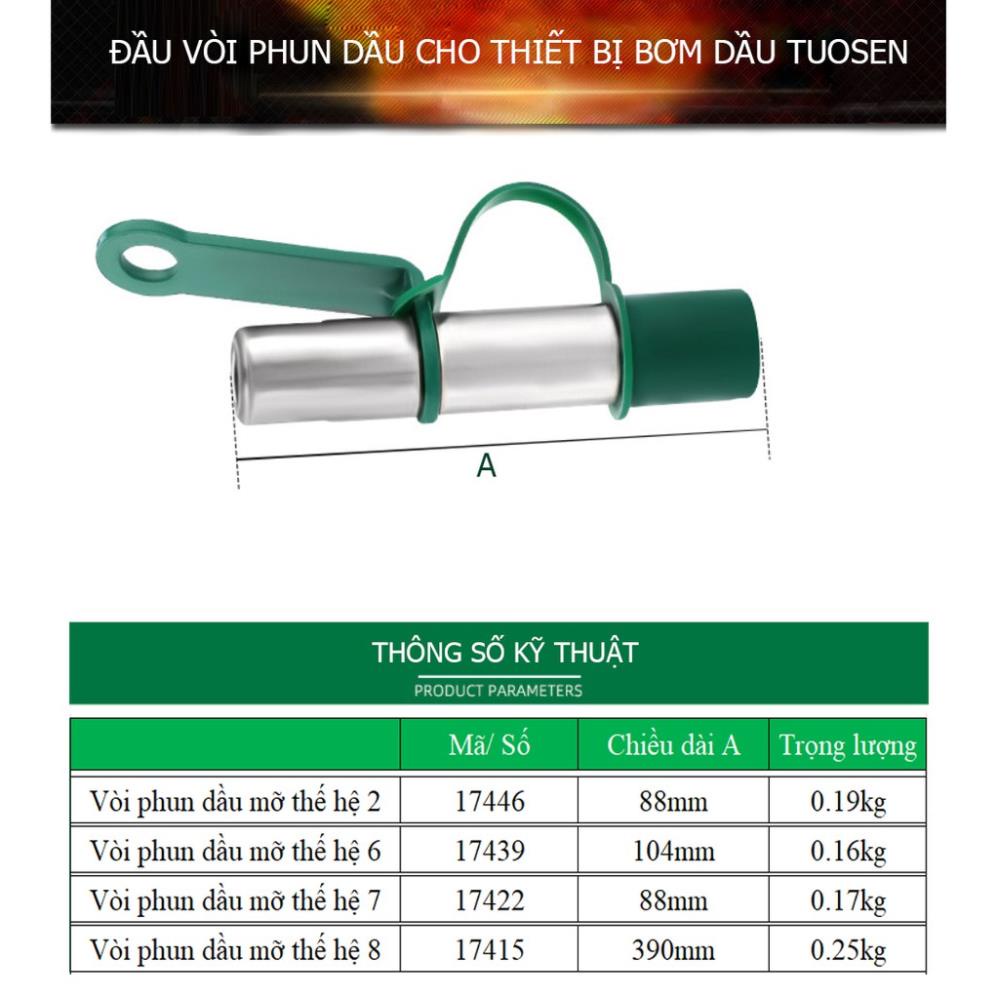 Đầu vòi phun dầu, bơm dầu cho thiết bị bơm dầu bằng tay - Một sản phẩm của TUOSEN