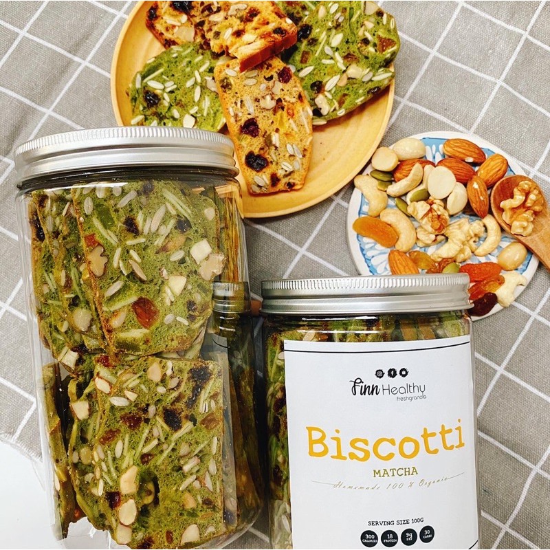 Bánh BISCOTTI nguyên cám- Bánh ăn kiêng không đường 100% by Finn Healthy | BigBuy360 - bigbuy360.vn