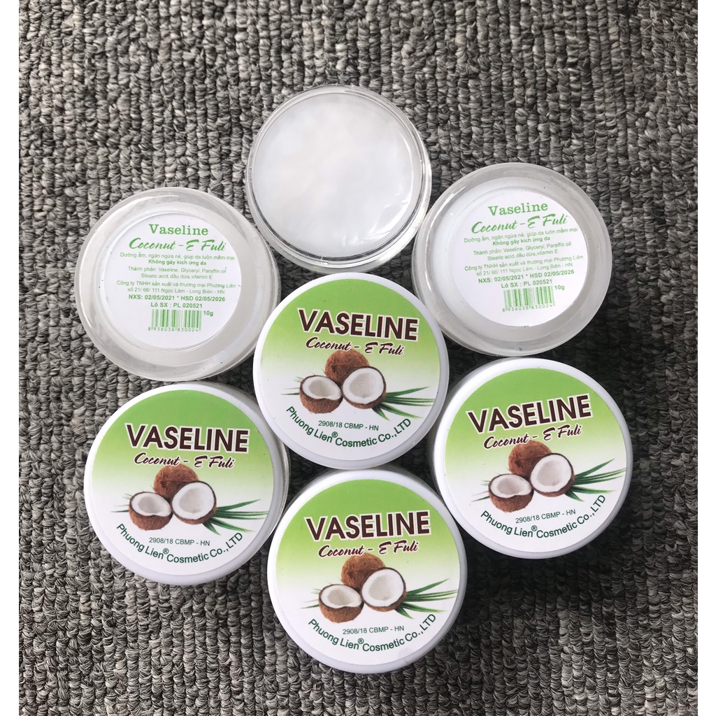 [Chính hãng 100%] Kem nẻ Vaseline dừa và nghệ giúp ngừa nứt nẻ khô da 10g an toàn cho cả trẻ sơ sinh