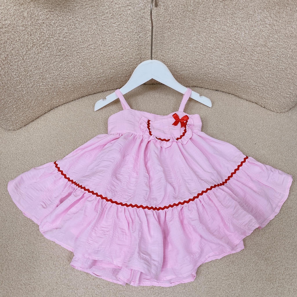 Váy dây nơ hồng Ano Baby House