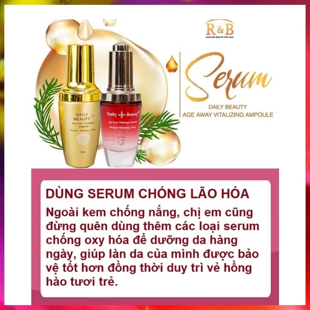 [DƯỠNG CAO CẤP]Serum Dưỡng Da Daily Beauty Age Away Vitalizing Ampoule, Chống Lão Hóa, Dưỡng Da Chuyên Sâu, Căng bóng
