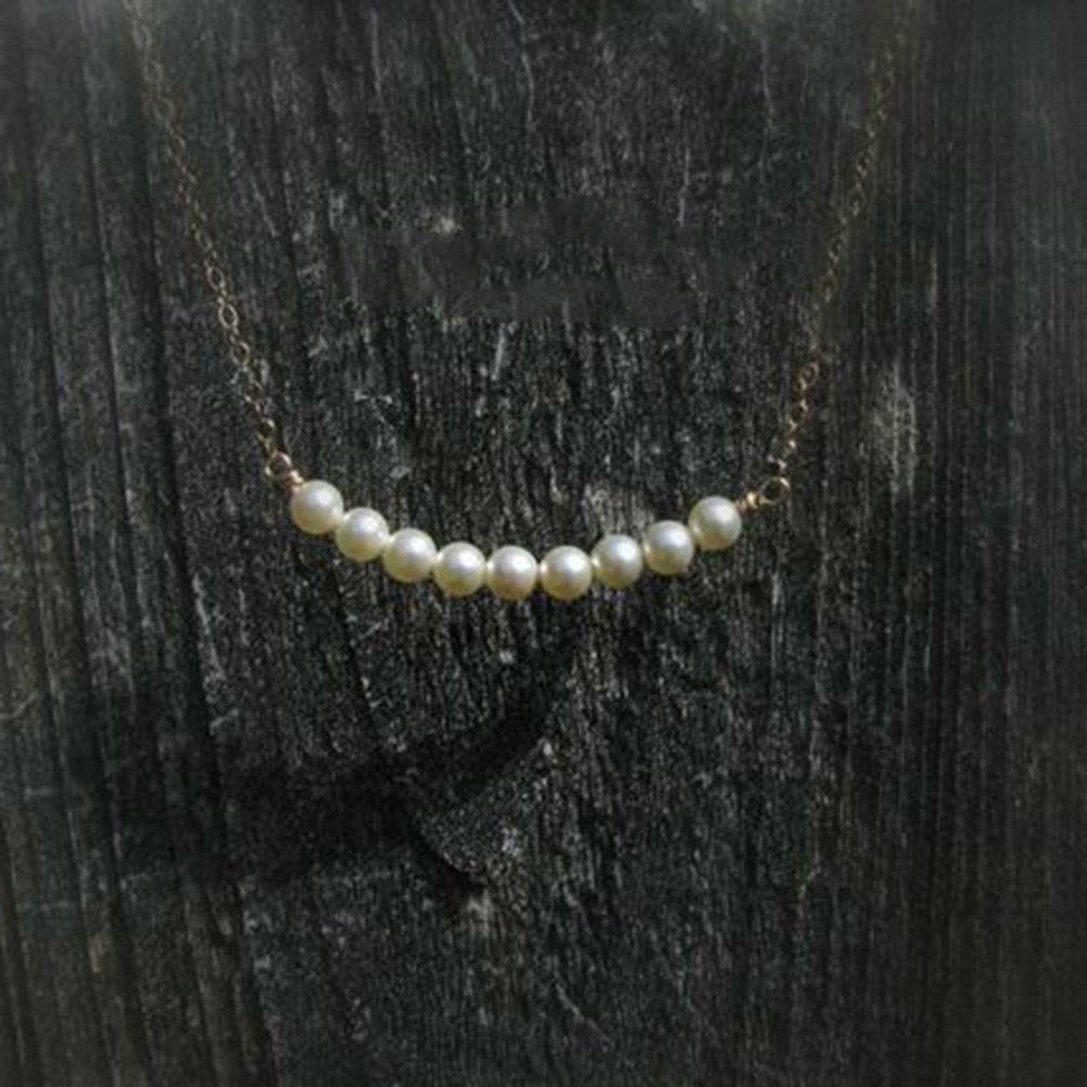 Dây chuyền mặt hạt ngọc trai nhân tạo đơn giản thời trang cho nữ