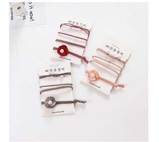 Bộ 4 thun cột tóc Hàn Quốc - Dây cột tóc