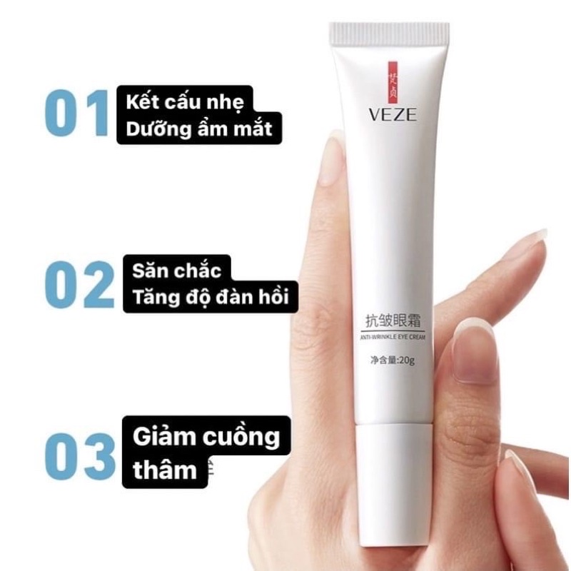 Kem dưỡng mắt- xoá thâm quầng mắt VEZE  20g