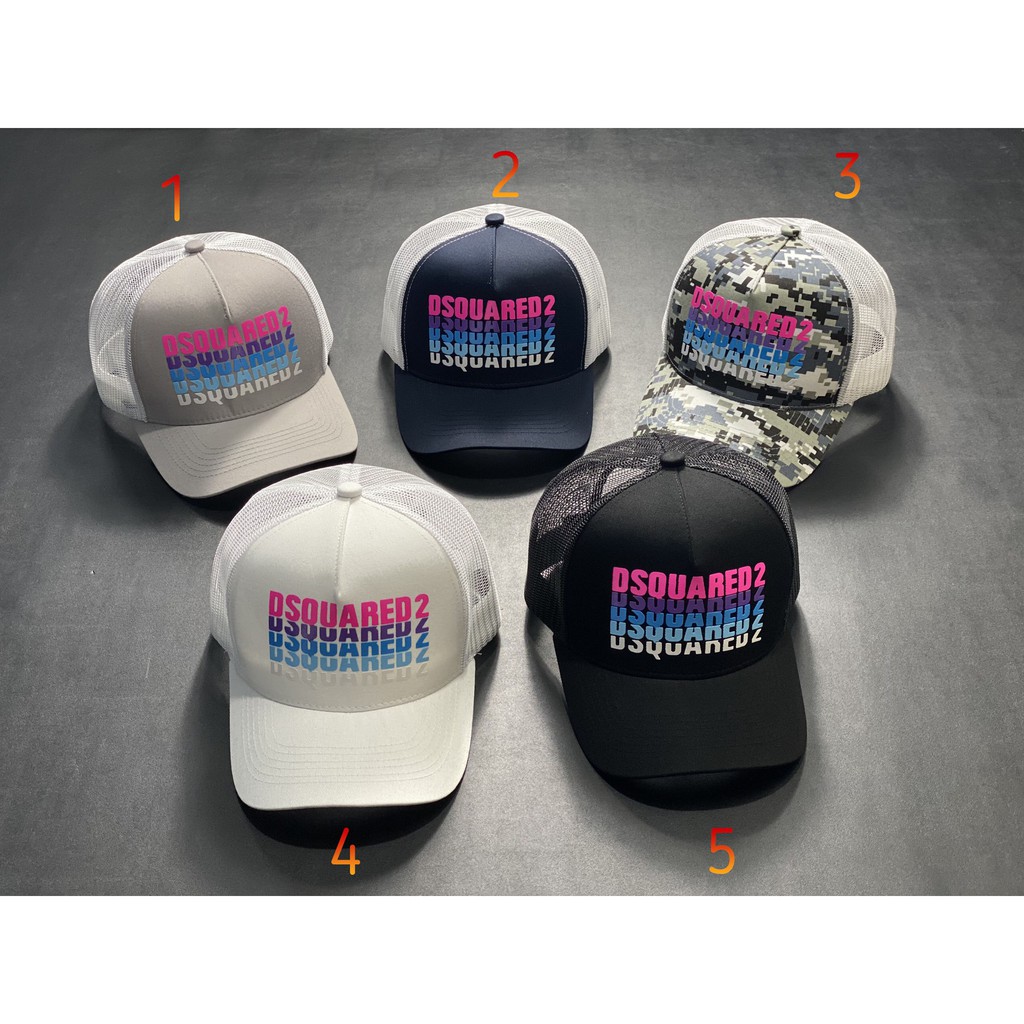 nón kết lưới mũ lưỡi trai nhung lưới dsquared2 phong cách - hàng vnxk