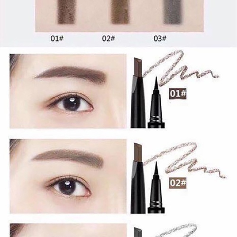 Bút Kẻ Mắt và chì kẻ mày 2 Đầu Novo một đầu kẻ mày một đầu để kẻ mắt