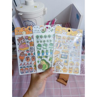 Set 4 tấm sticker dễ thương