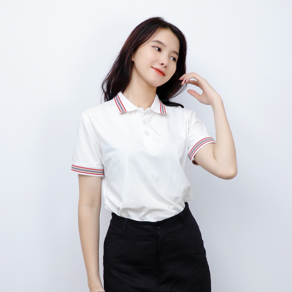 Áo Thun Polo Nữ Có Cổ Công Sở AMYRA, Phông Rộng Thun Cotton Trơn Co Tốt Mềm Mịn Thoáng Mát Thấm Hút Mồ Hôi AT048