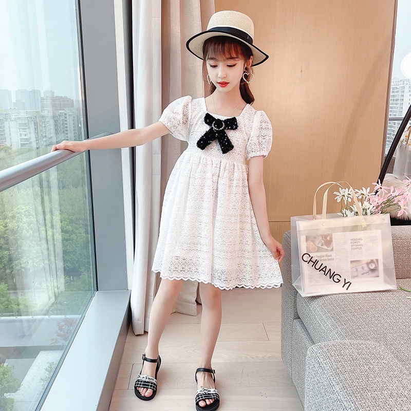 Mới Đầm Tay Phồng Thời Trang 2022 Cho Bé Gái