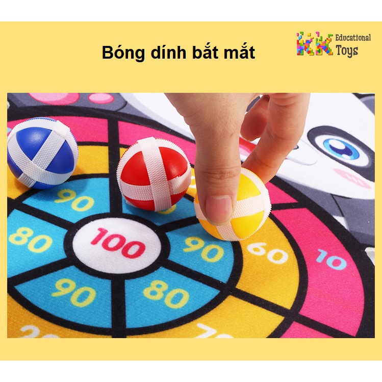 Đồ chơi trẻ em: Combo 3 quả bóng dính gai - KKstore