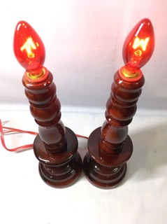 Đèn bàn thờ điện hàng đẹp, chất lượng- Đèn trung  - Gỗ tràm MS 02