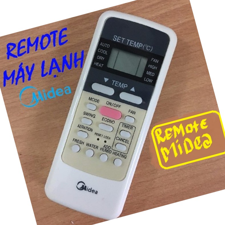 Remote Máy Lạnh - Điều Khiển Điều Hoà Máy Lạnh Midea- Điều Khiển Từ Xa Máy Lạnh Midea