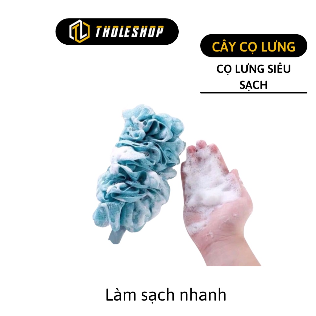 Bông Tắm - Cây Cọ Lưng Cán Dài Siêu Sạch, Tẩy Tế Chết Không Độc Hại Cho Da 5009