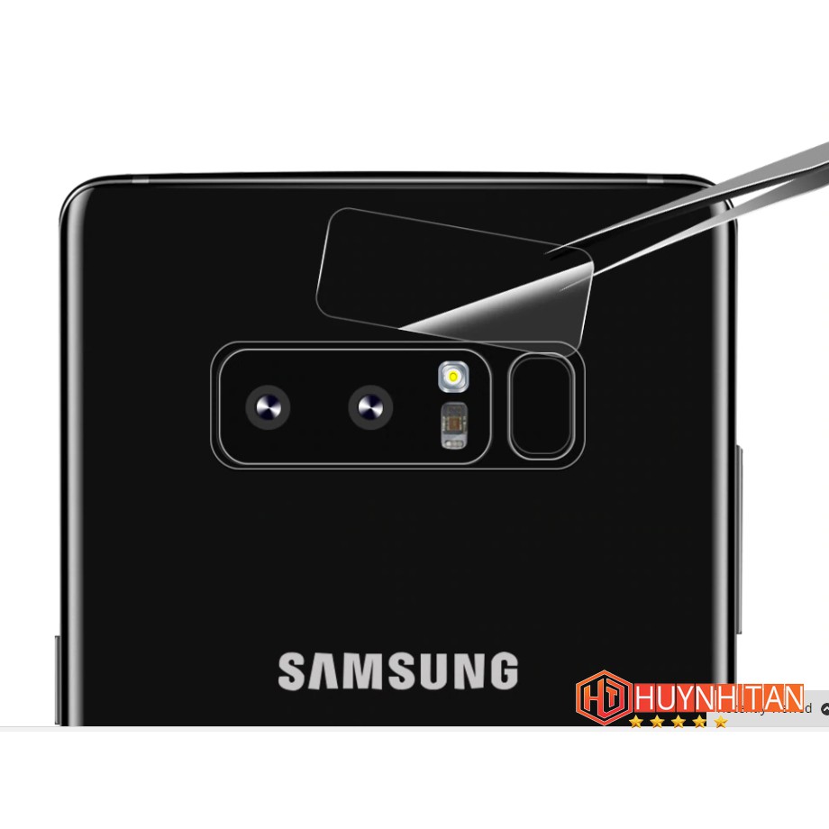 Kính cường lực camera Samsung Note 8 siêu mỏng, vát 2,5d, trong suốt, bảo vệ trày xướt camera sau