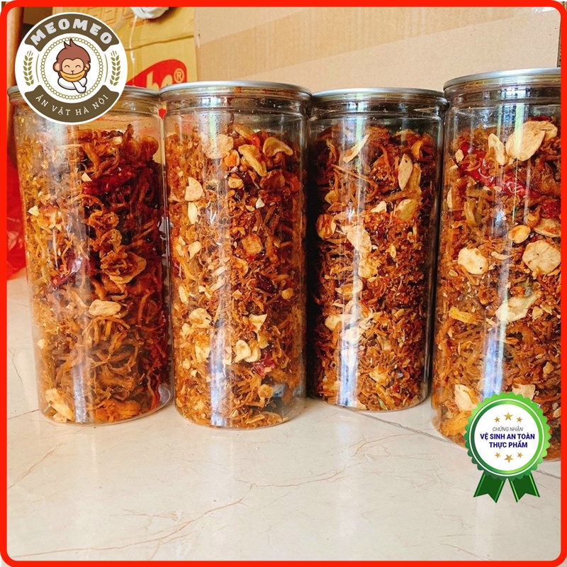 Khô heo cháy tỏi, thịt heo khô 300g loại ngon, heo khô cháy tỏi chuẩn vị MEOMEO đồ ăn vặt Hà Nội, tốt cho sức khỏe | BigBuy360 - bigbuy360.vn