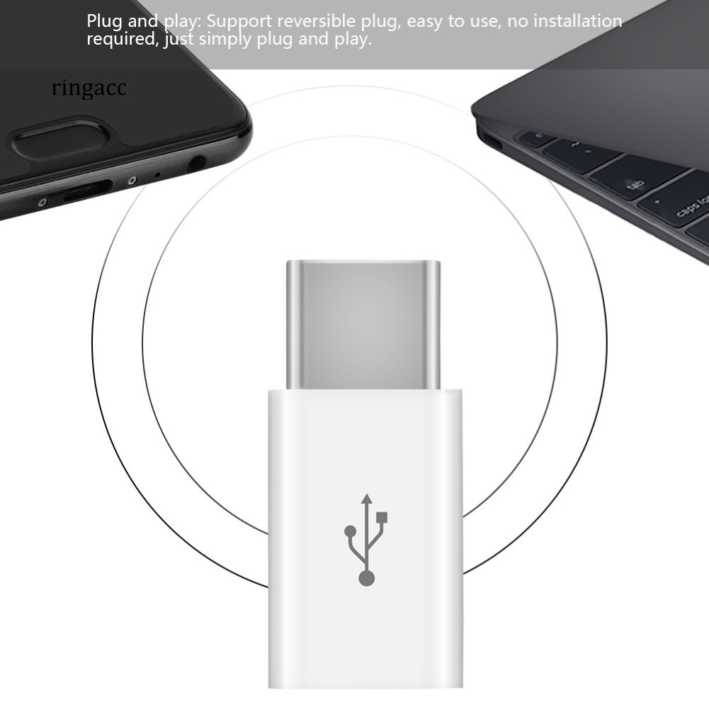 Đầu Chuyển Đổi Micro USB Cái Sang Type-C Đực OTG Cho Điện Thoại