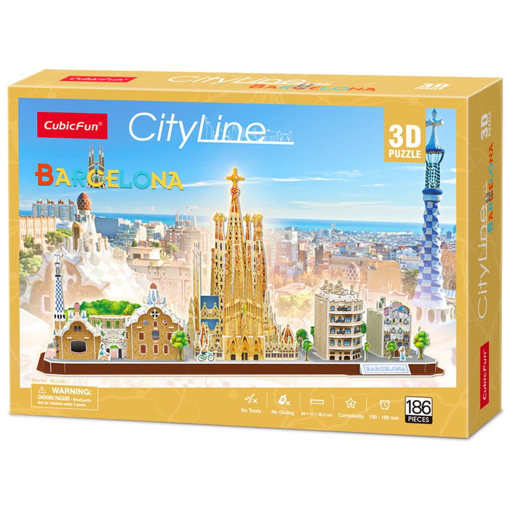 Mô hình 3D Cubic Fun lắp ghép cỡ lớn - Thành phố Barcelona