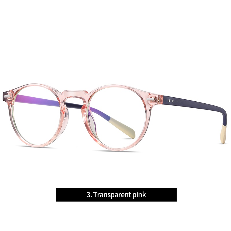 Kính mắt ZELIN 2320 gọng tròn chất liệu TR90 chống ánh sáng xanh thời trang cho unisex