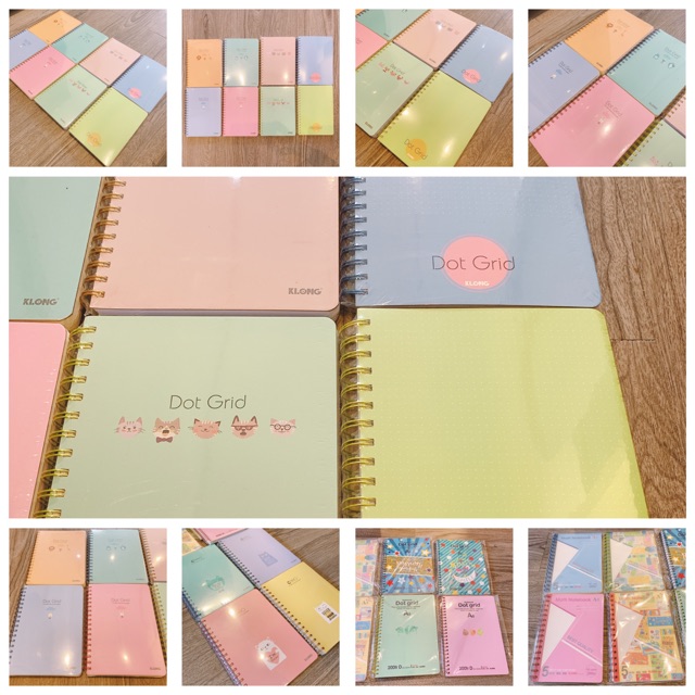 Sổ CARO / DOT GRID hợp ghi chú, trang trí Bujo, làm sổ kế hoạch planner, bullet journal - sổ KLong Việt Nam