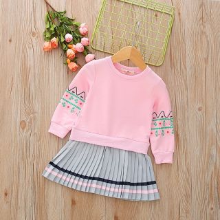 Áo váy xếp li thu đồng