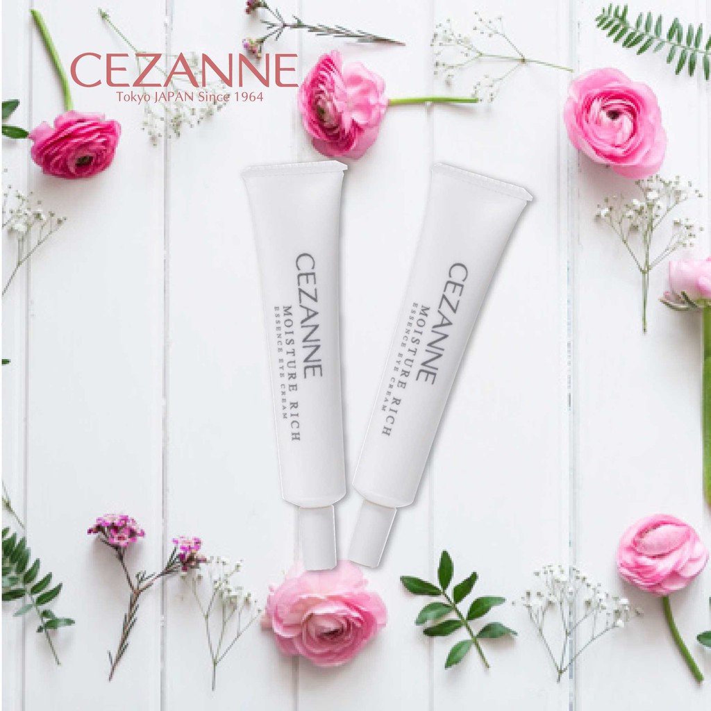 Kem dưỡng mắt Cezanne Moisture Rich Essence Eye Cream Nhật Bản giúp nâng cơ và chống lão hóa cho vùng da mắt 17g