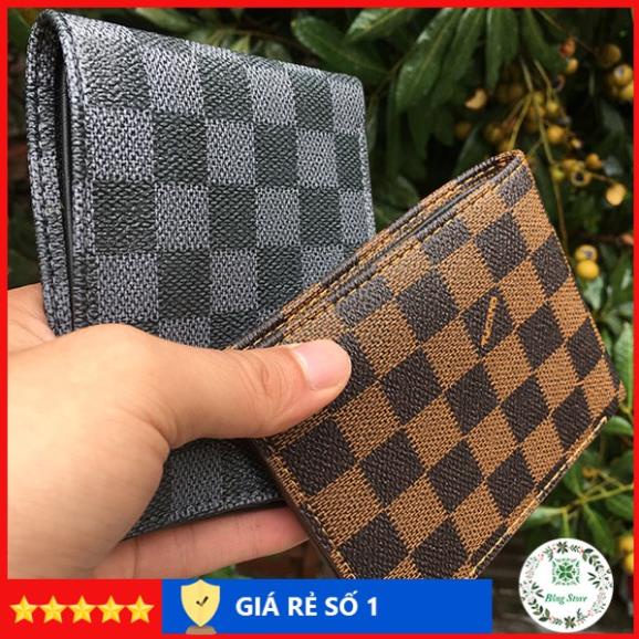 Ví nam LV, ví da nam mini dáng ngang thời trang sành điệu, bóp nam cao cấp, VDN008 ©️