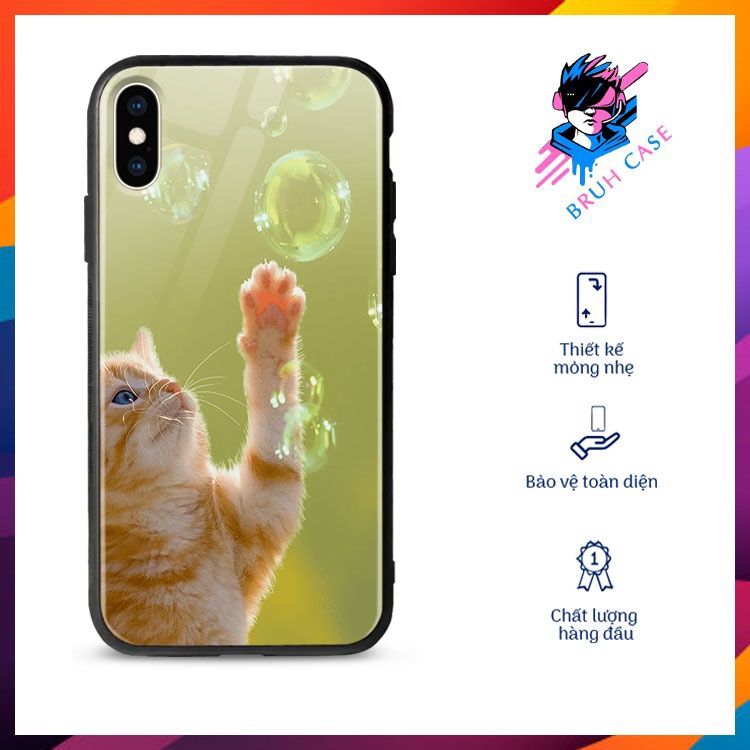 Ốp Chống Bẩn Ip Hình Mèo BRUH CASE Cho Iphone 12/11/Pro/Max/X/Xs/Max/Xr/7/8/Plus/Se/2020