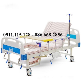 Giường Nằm Bệnh Viện Đa Chức Năng 4 Tay Quay Hạ Chân Trong Nhập Khẩu Chính Hãng