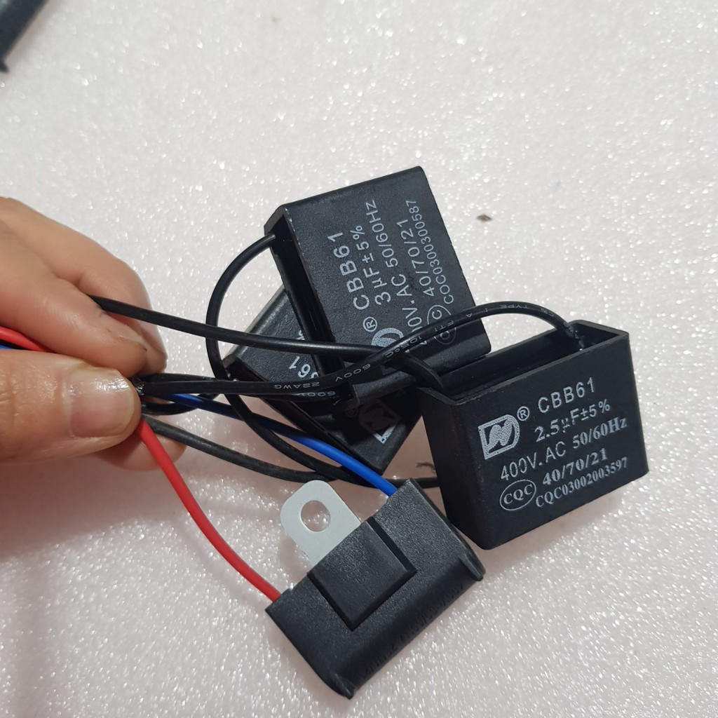 Tụ quạt các loại 2uF 2,5uF 3uF 4uF 5uF