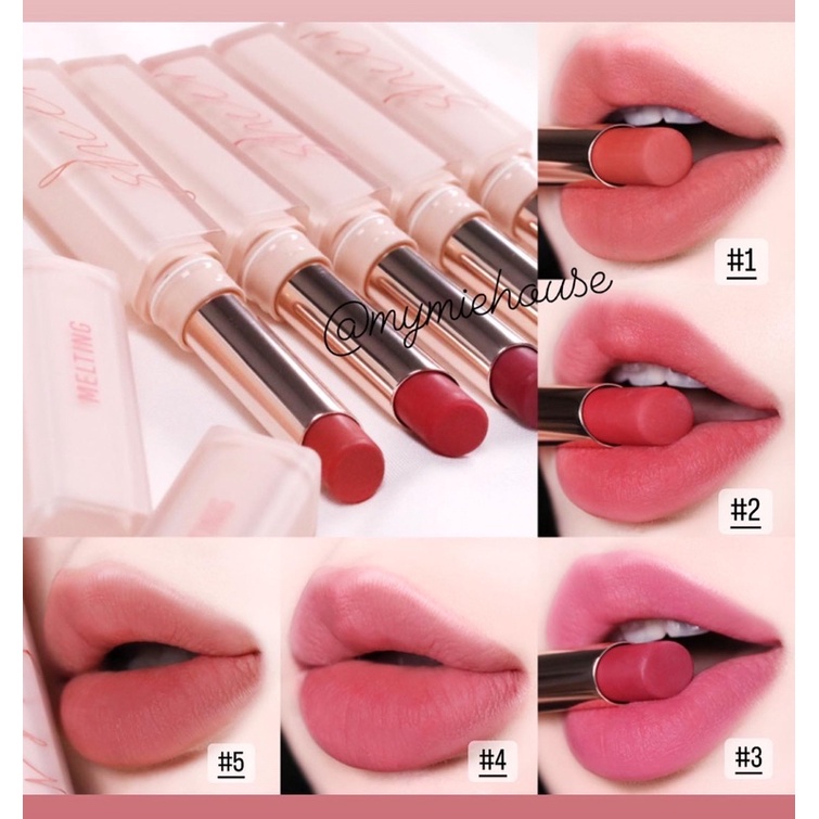 SON THỎI CLIO LÌ MỊN MƯỢT MELTING SHEER MATTE BALM SALE 70%
