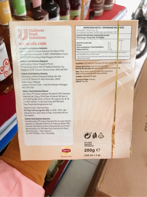 Trà túi lọc Lipton