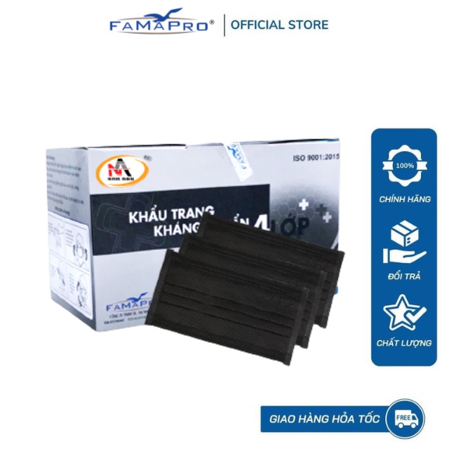 Khẩu trang y tế 4 lớp kháng khuẩn Famapro