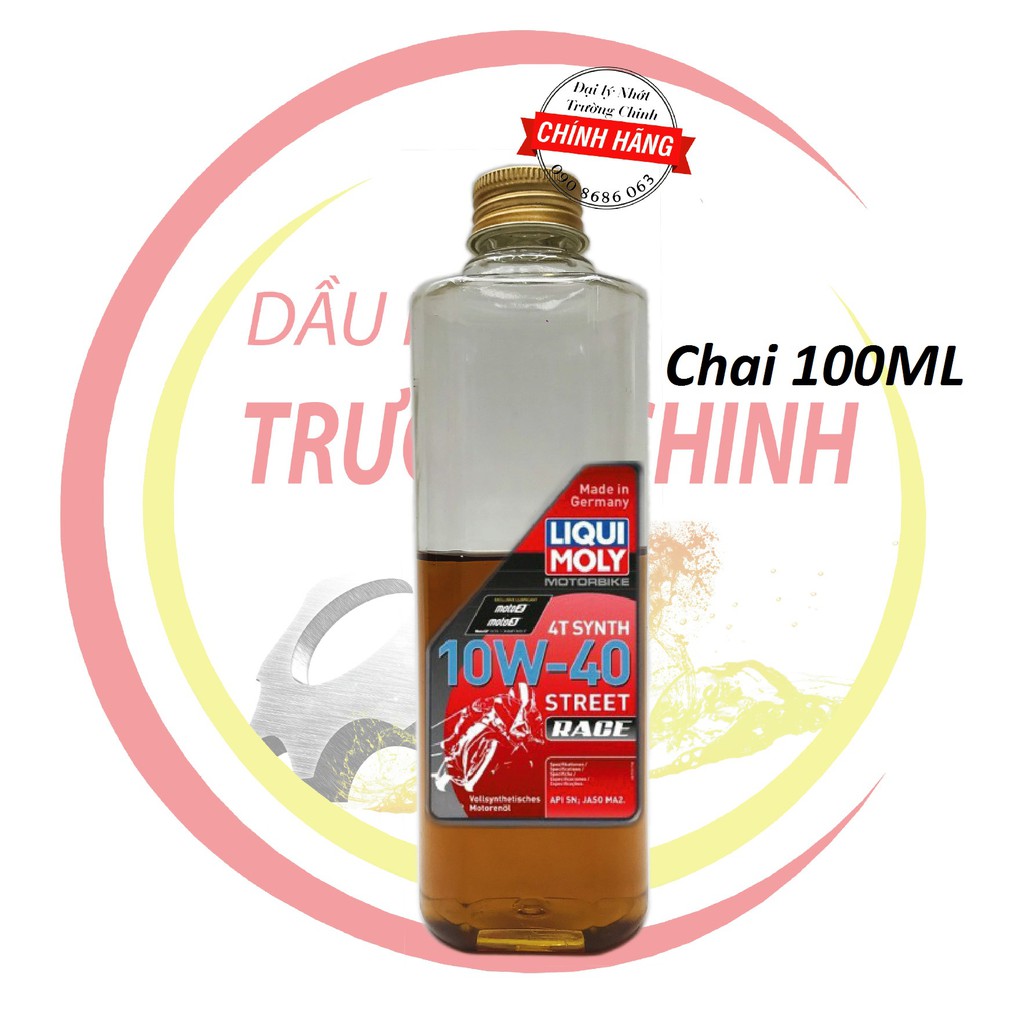 Nhớt liqui Moly Synth street Race 10W40 100ML,200ML,300ML,400ML dành cho xe số, moto