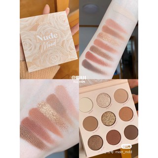 Bảng phấn mắt Colourpop Nude Mood tông cam ấm siêu đẹp siêu trendy thời thượng Bảng màu mắt Colourpop tông cam