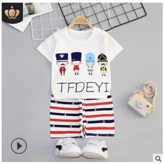 Thời trang quần áo trẻ em cao cấp đồ bộ thun cotton cho bé trai bé gái từ 14 - 23 kg