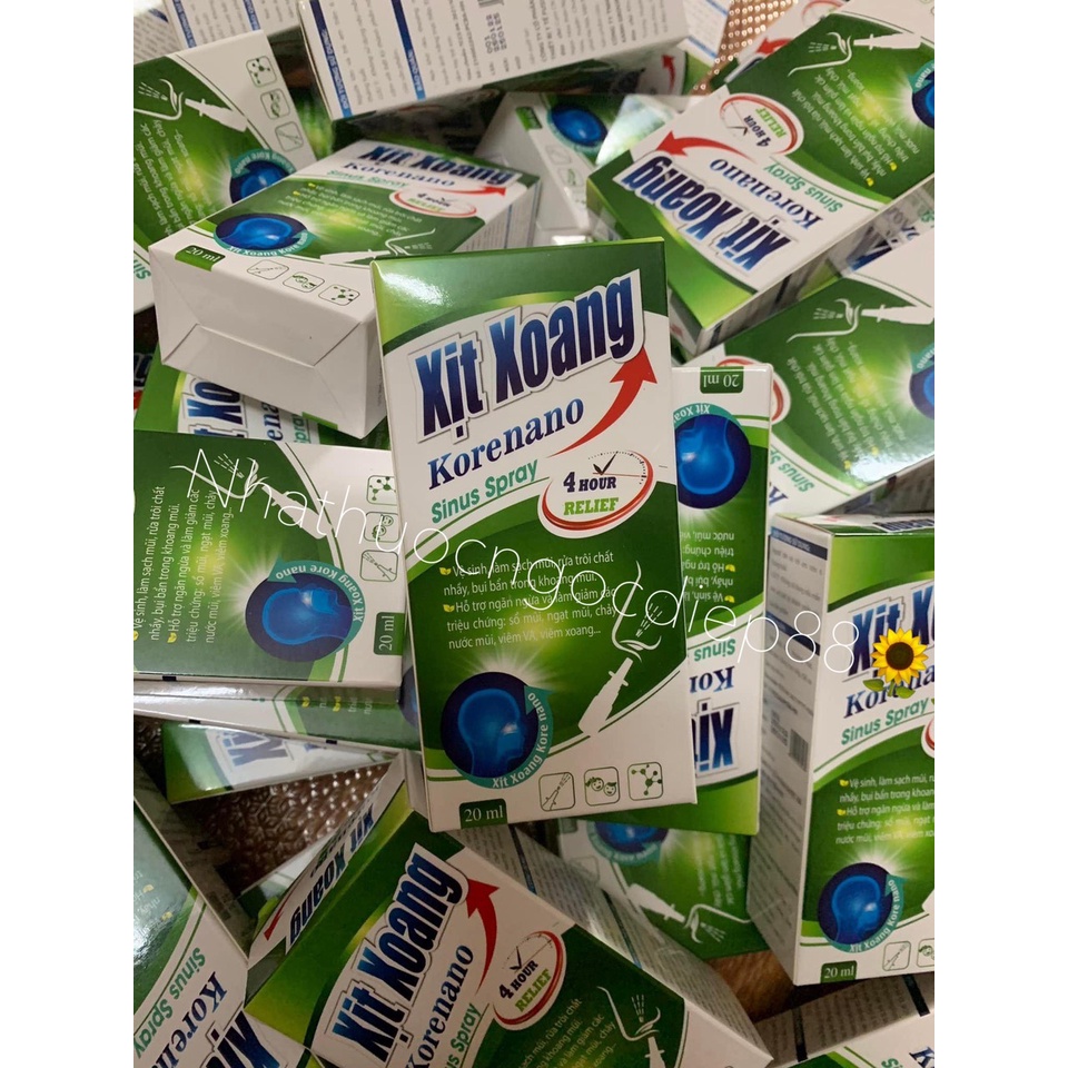 Xịt xoang korenano thảo dược hoa ngũ sắc giảm xoang mũi dị ứng hắt hơi xổ mũi - 20ml/lọ
